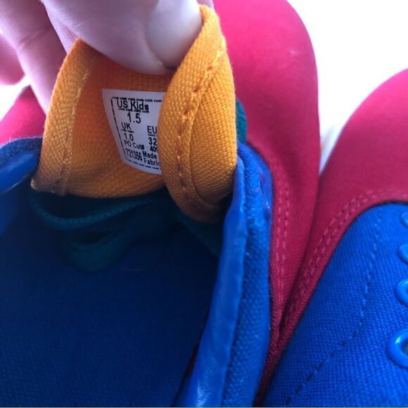 Vans Era primary color block lace up sneakers NWOT child’s size 1.5 - Picture 7 of 8